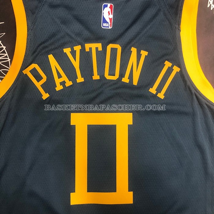 Maillot Golden State Warriors Gary Payton Ii NO 0 Ville 2018-19 Bleu